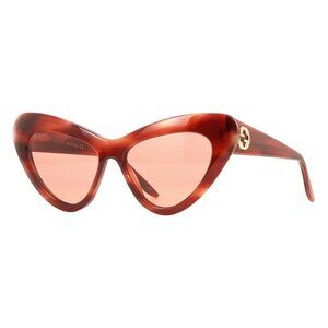 A0602Z New GUCCI Havana Cat Eye GG0895S 004 Sunglasses Women